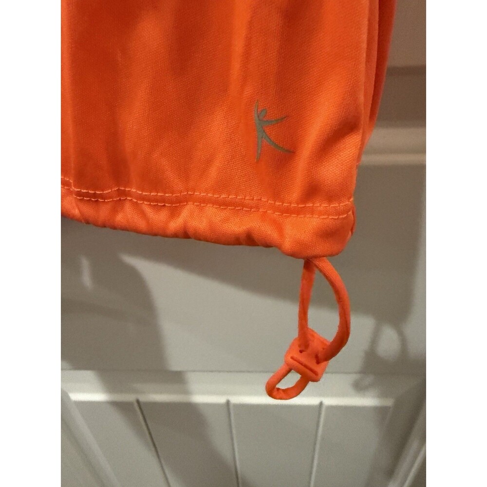 Activewear Danskin Now Women's Sz L Orange Loose Fit Dri More Tank Top - Picture 3 of 7